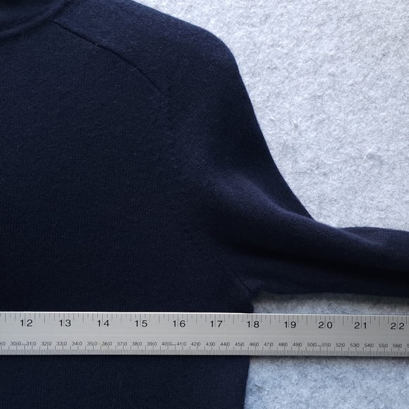 Theory Mock Neck Hoodie Soft Cashmere Pullover Sweater - Picture 6 of 7
